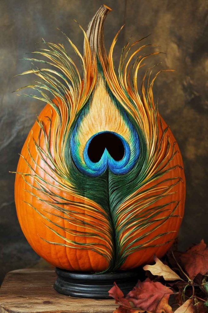Elegant Peacock Feather Design