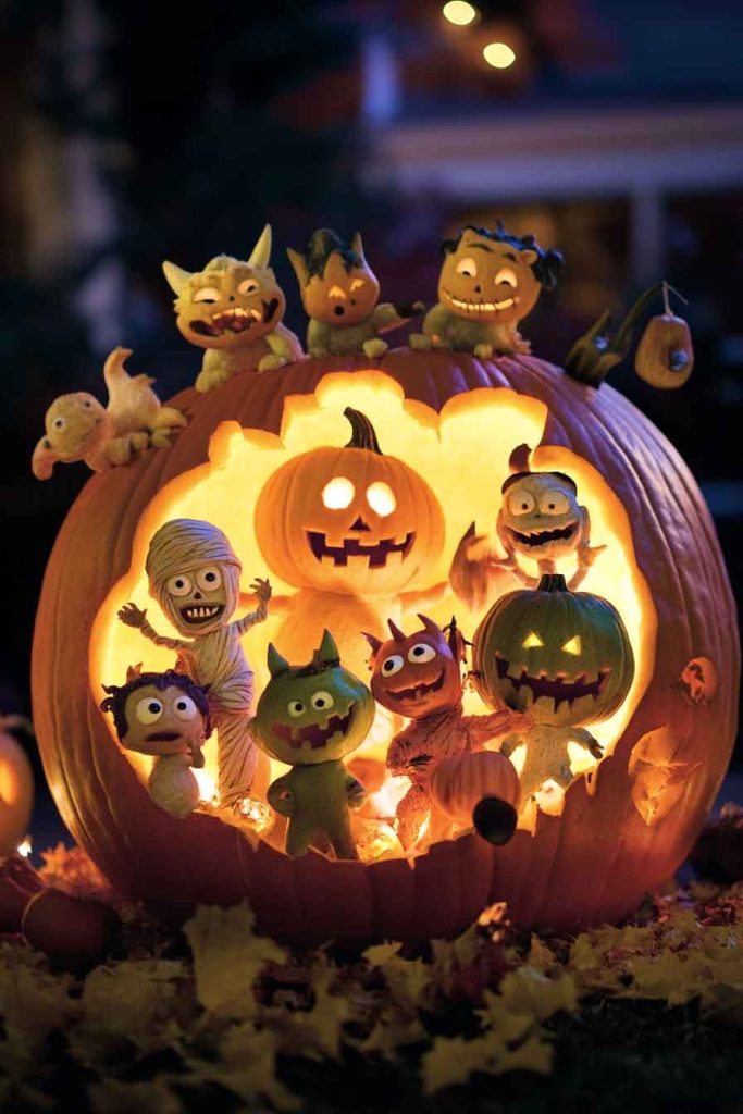 Playful Monster Mash Scene