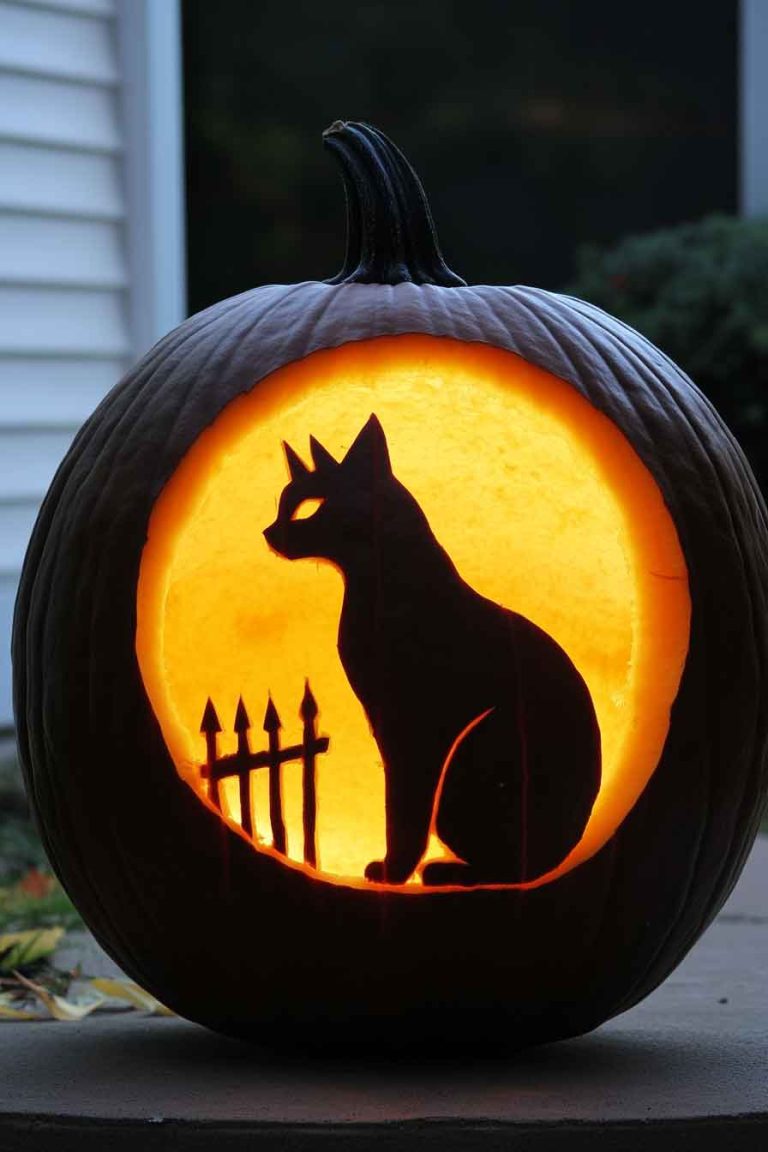 Mysterious Black Cat Silhouette