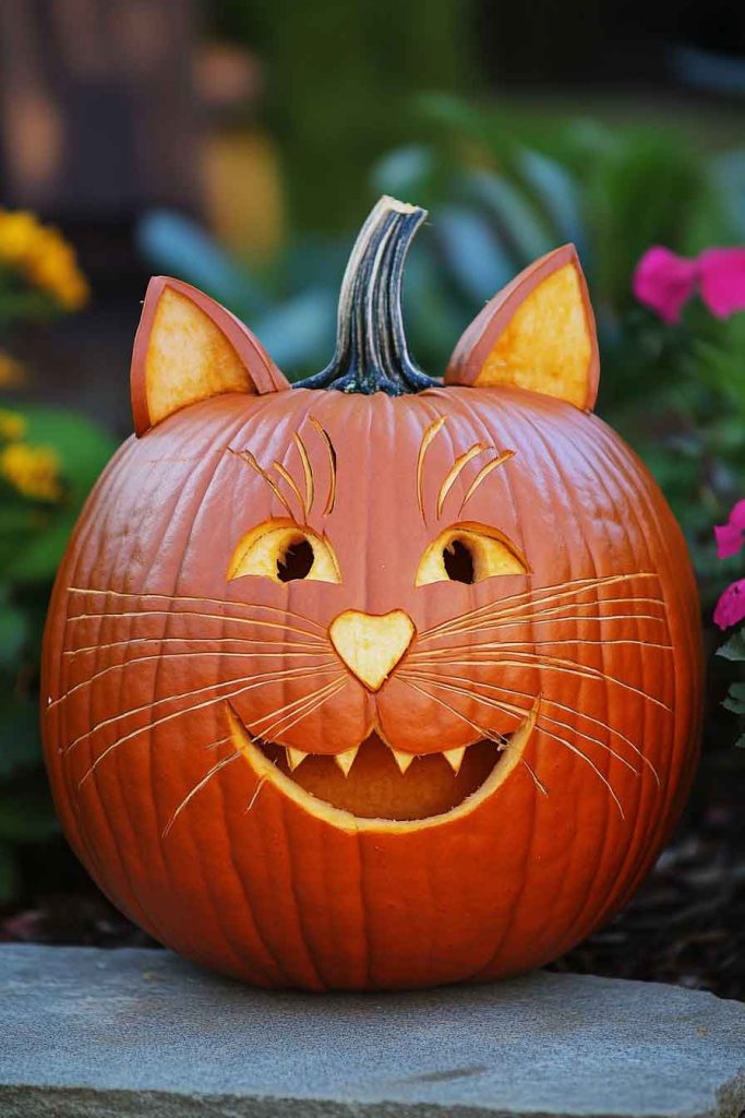 Cute Cat Face with Whiskers