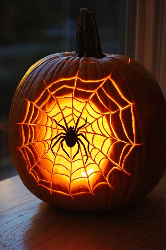 Scary Spider Web Design