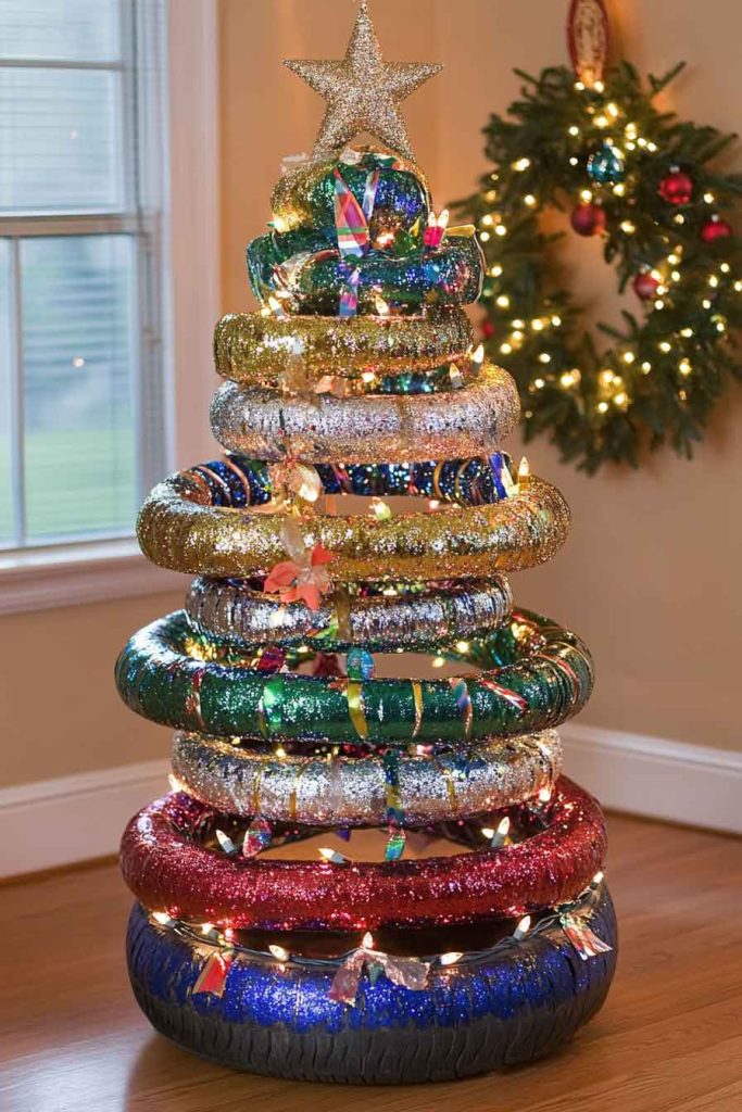 Glitter and Glamour Tire Tree