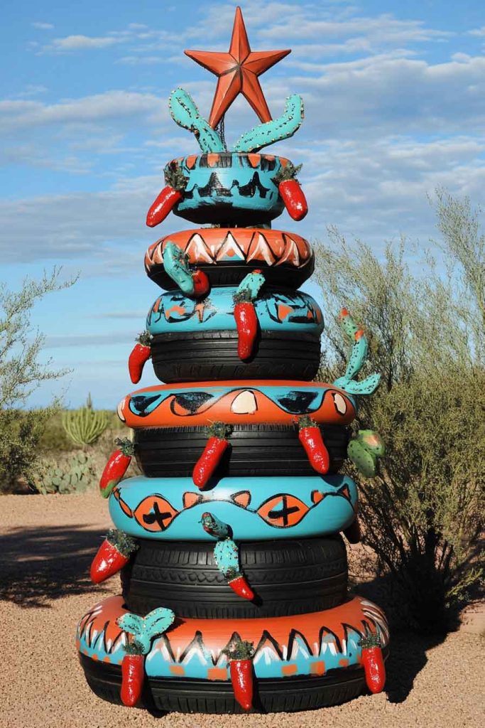 Southwestern Desert Tire Tree