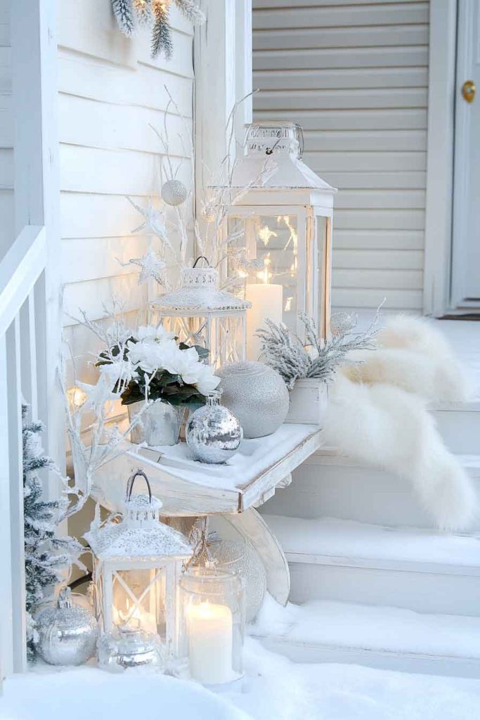 Winter Wonderland White Porch Display