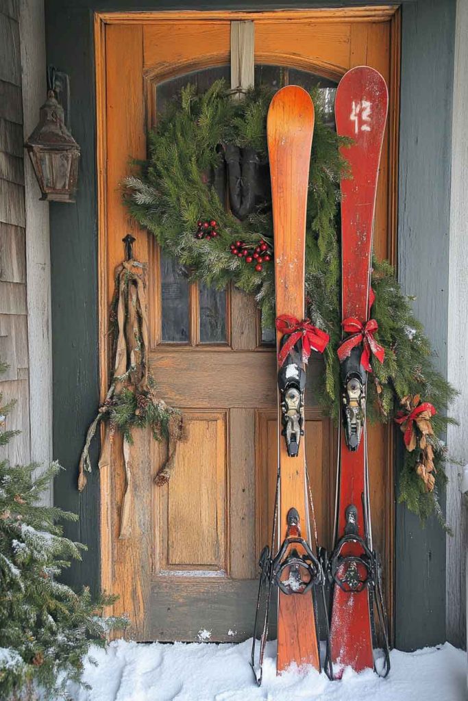 Vintage Skate and Ski Display