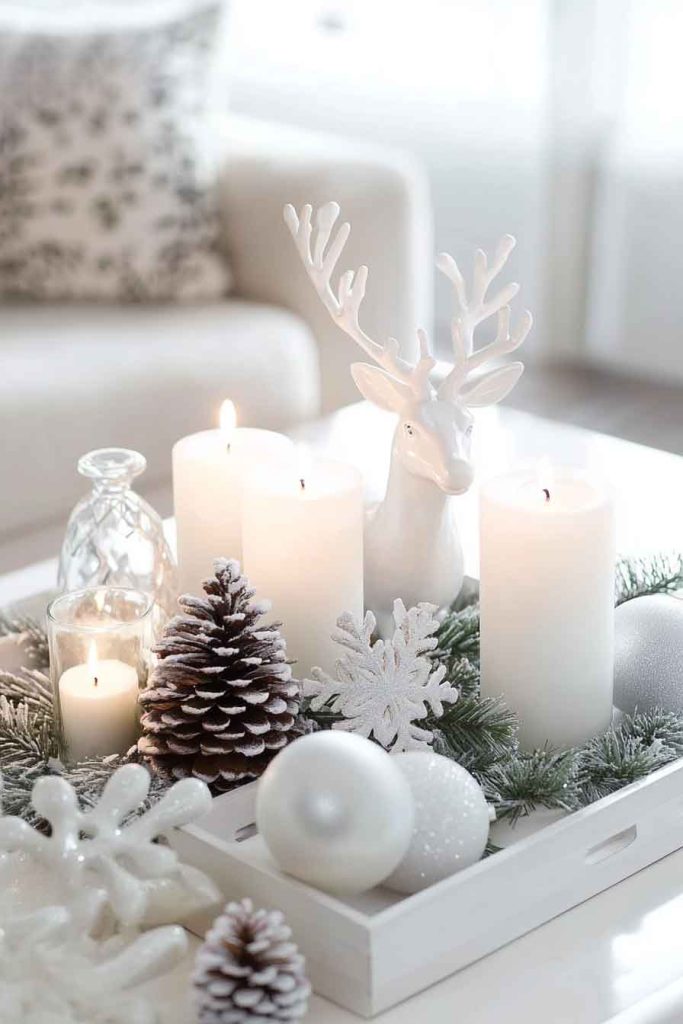 Winter White Christmas Coffee Table
