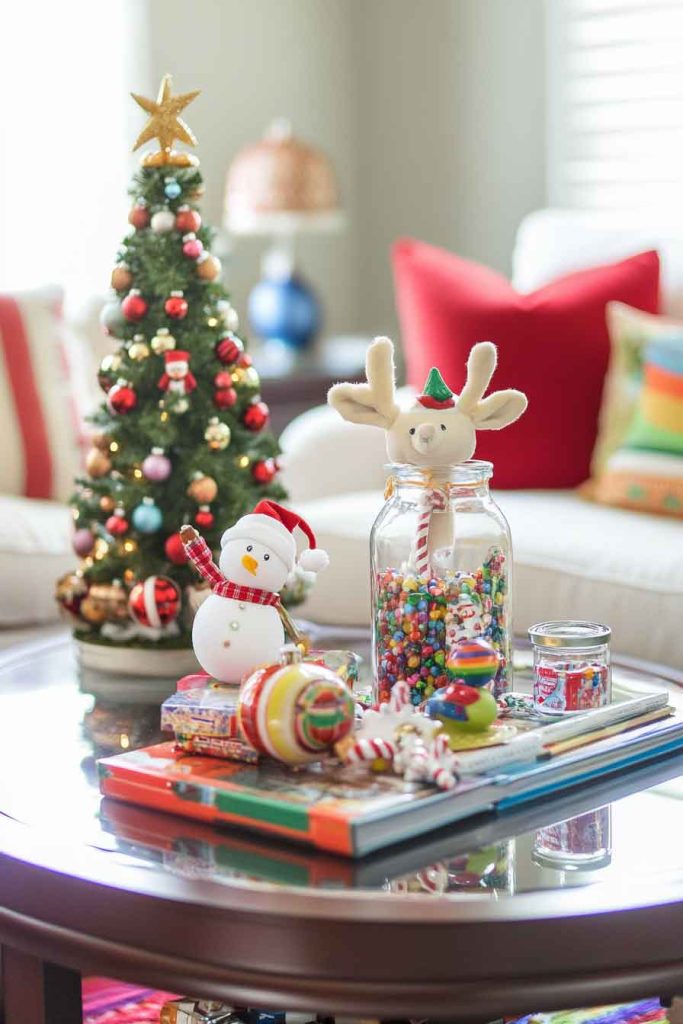 Kid-Friendly Christmas Coffee Table