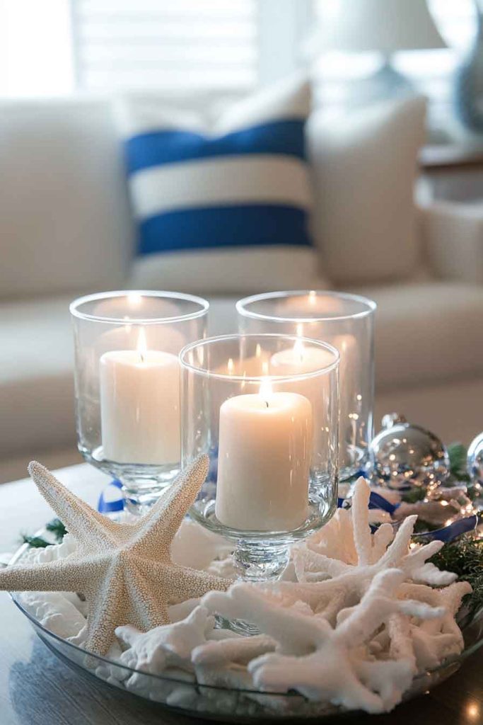 Coastal Christmas Coffee Table