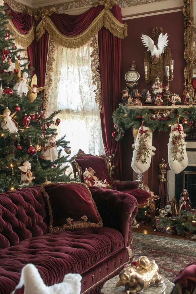 Victorian-Inspired Christmas Parlor