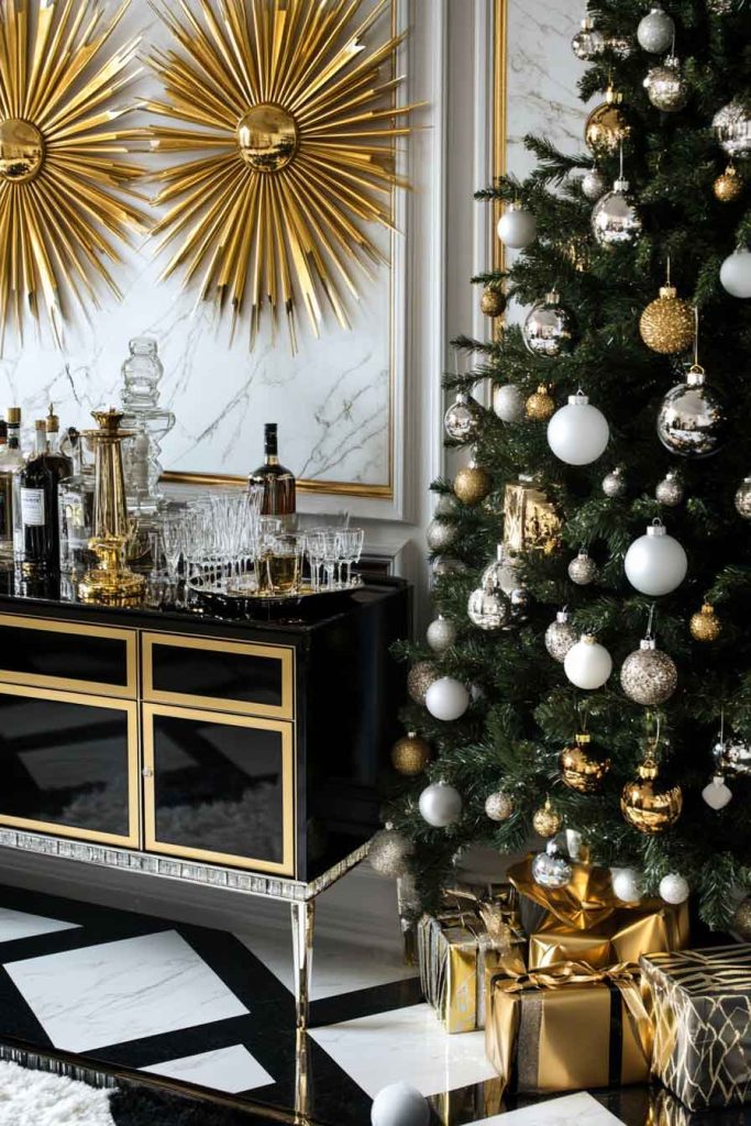 Art Deco-Inspired Christmas Glamour