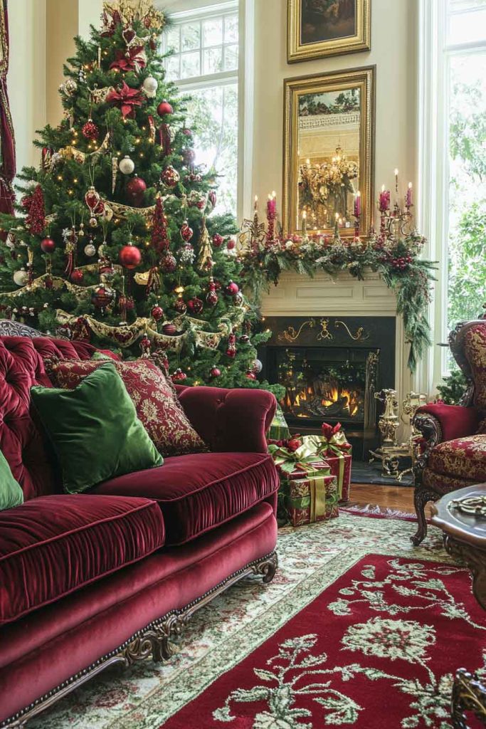 Traditional Red and Green with Luxury Twist