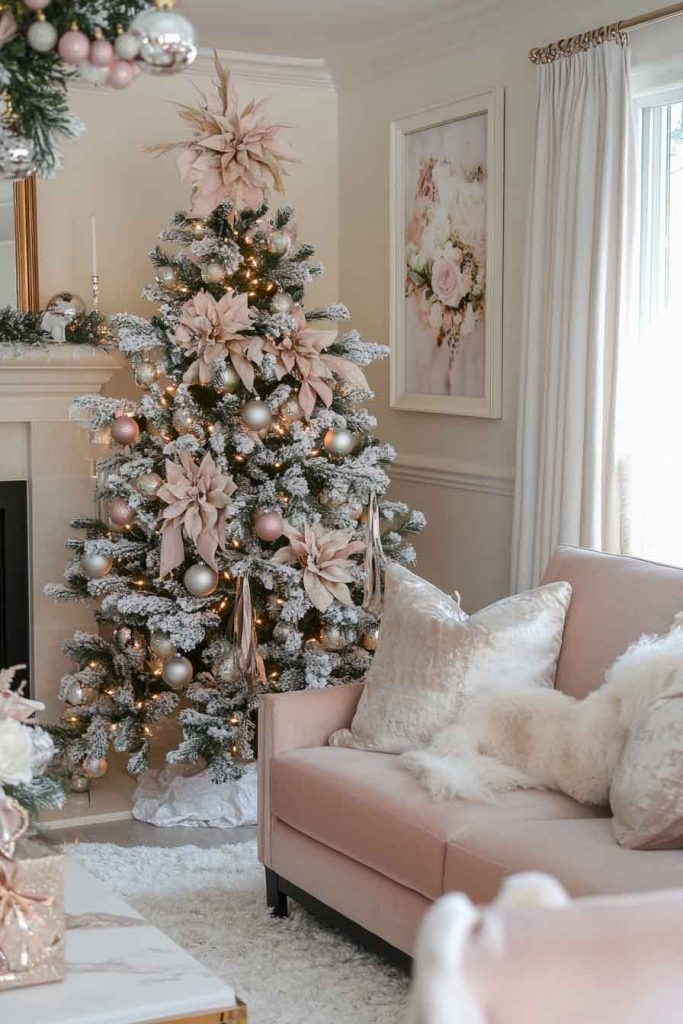 Champagne and Blush Christmas Elegance