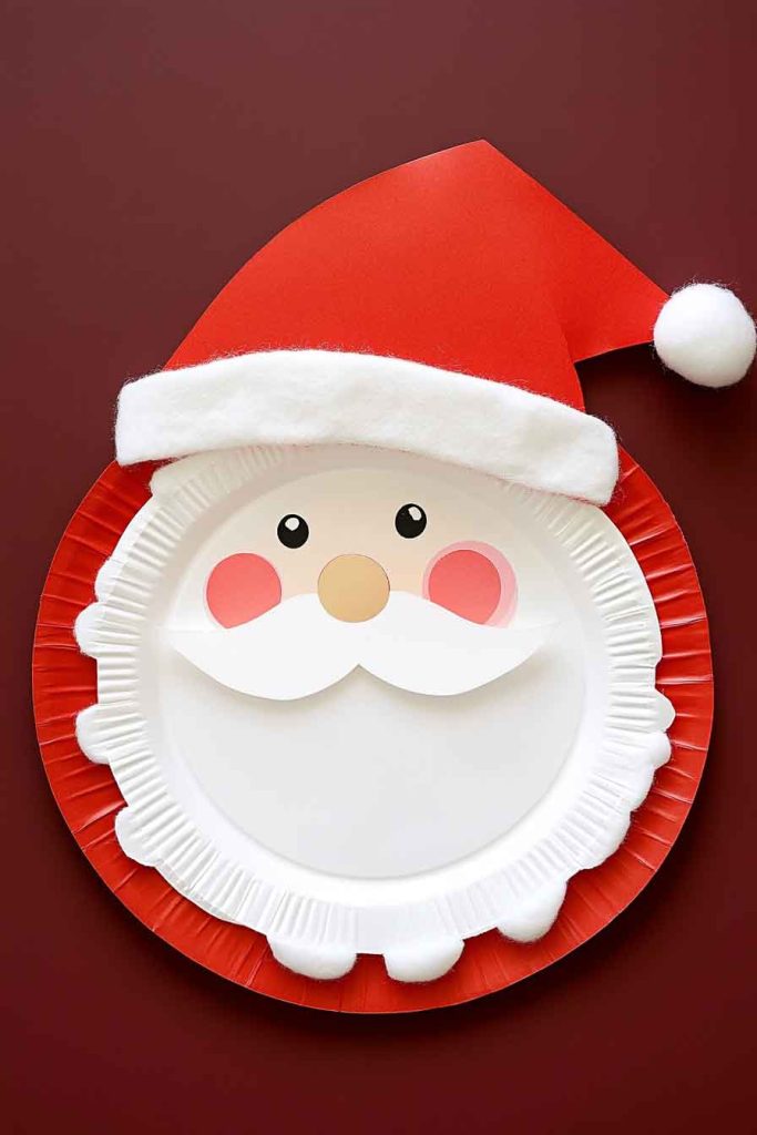 Paper Plate Santa Claus