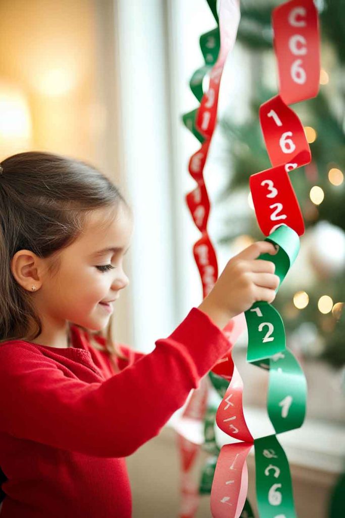 Paper Chain Christmas Countdown