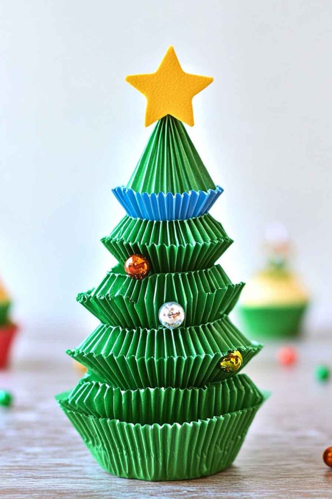 Cupcake Liner Christmas Tree