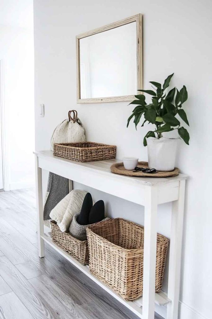 Use a Slim Console Table for Style and Storage