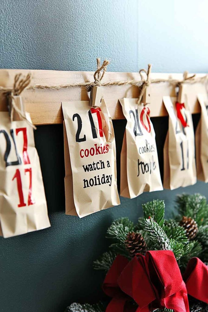 DIY Advent Calendar with Paper Bags