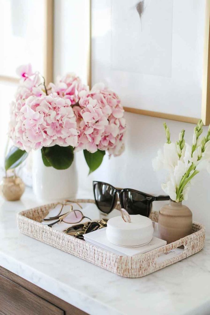 Add a Decorative Tray for Everyday Items