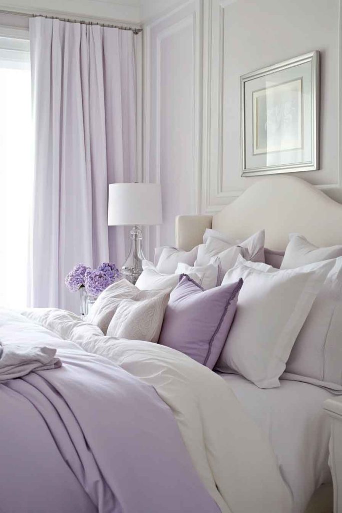 Lavender and White