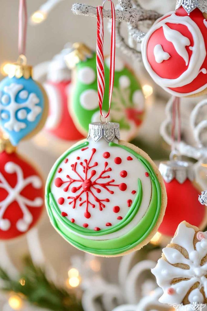 Frosted Cookie Ornaments