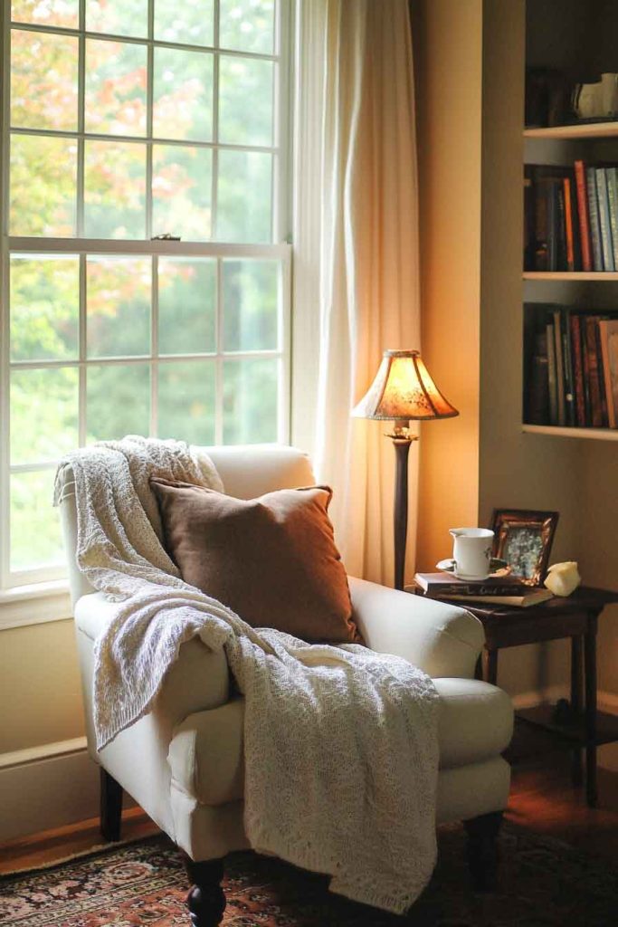 Cozy Reading Nook by the Window