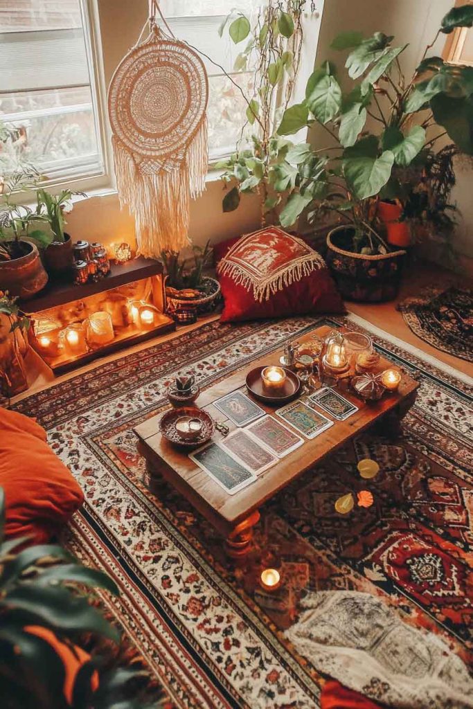 Bohemian Autumn Witch Aesthetic