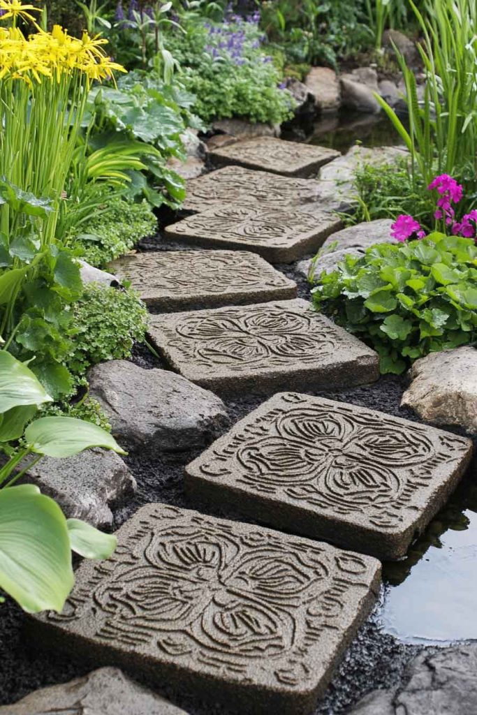 Patterned Concrete Stones