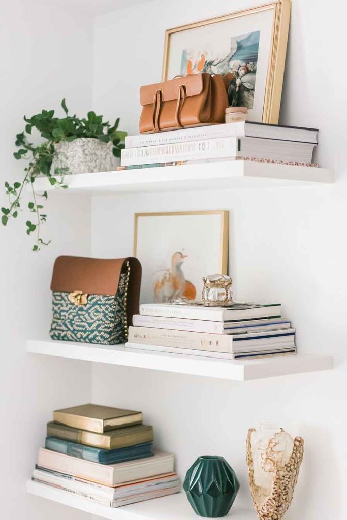 Install Wall Shelves for Display and Storage