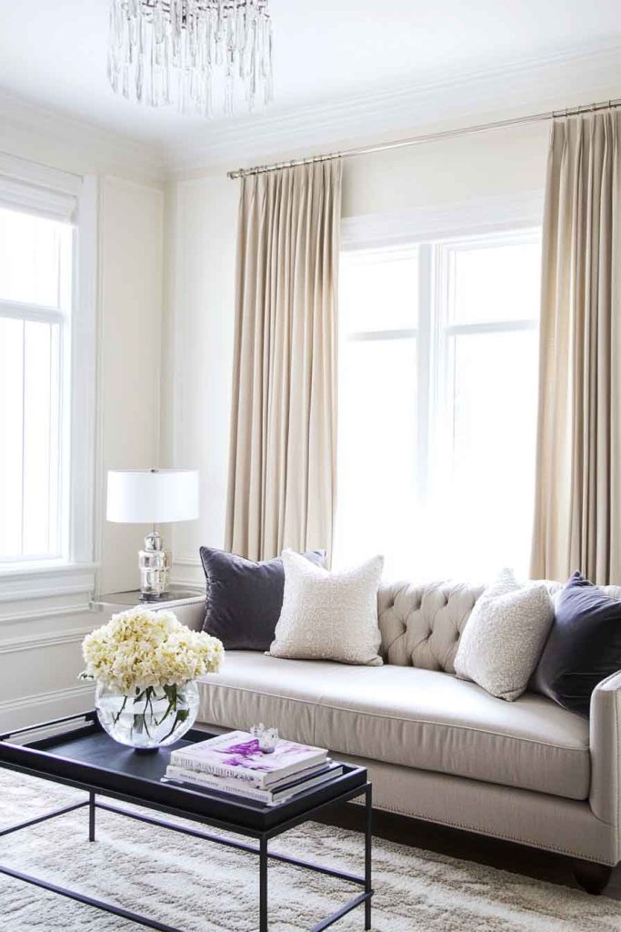 Use Curtains to Add Height