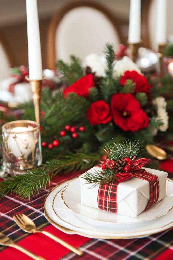 Festive Tartan and Plaid Table