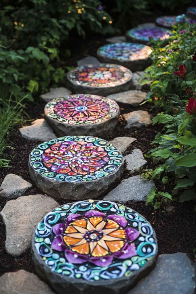 Colorful Painted Stones