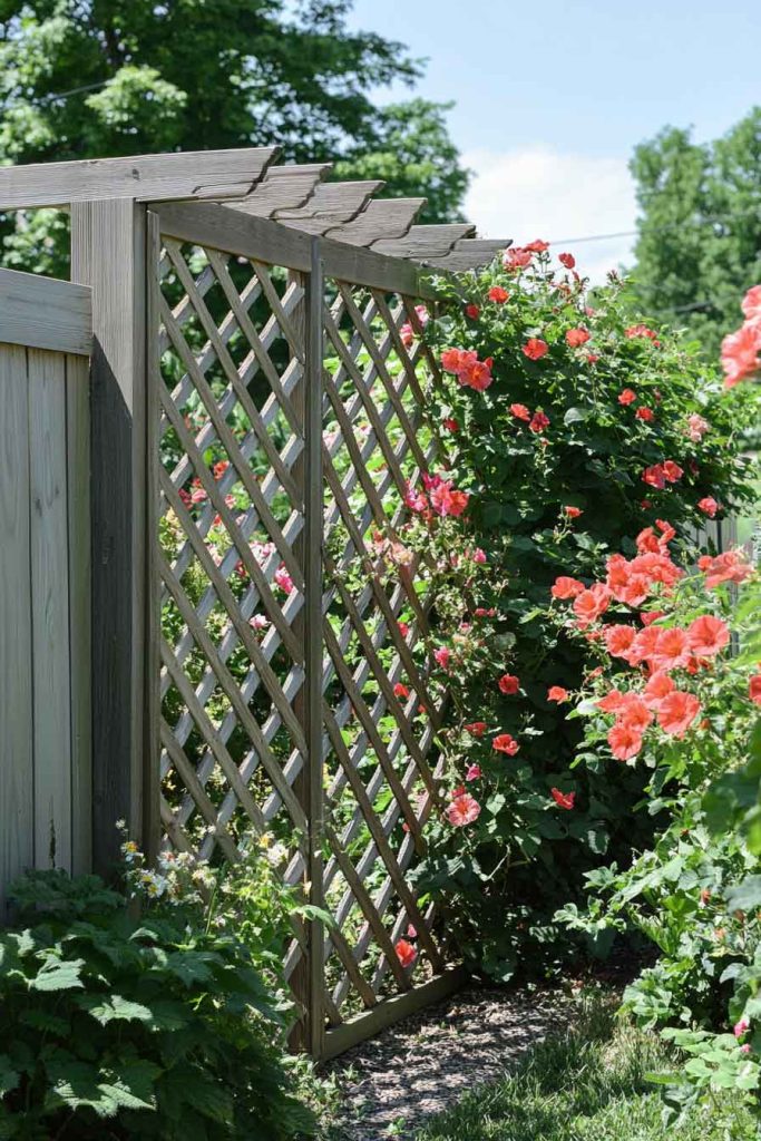 DIY Wooden Lattice Trellis