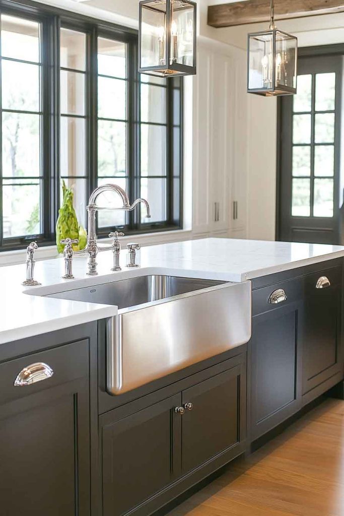Island with Prep Sink