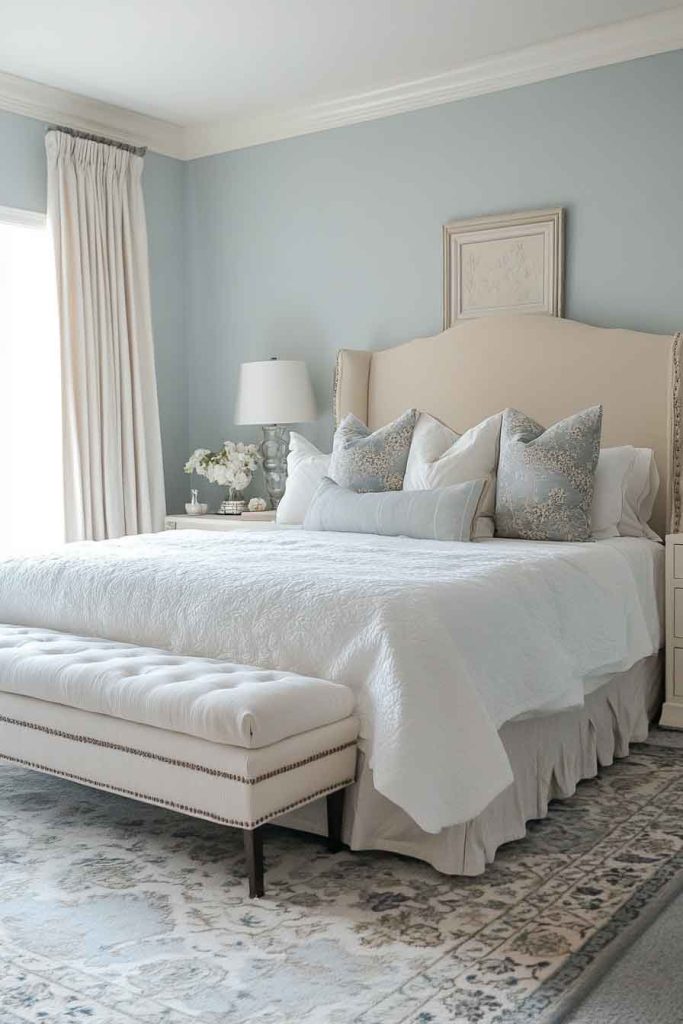 Dusty Blue and Cream