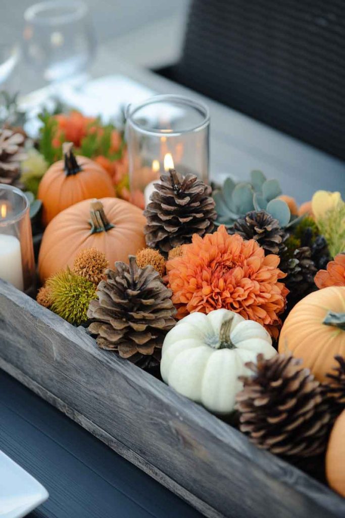 Outdoor Fall Centerpieces