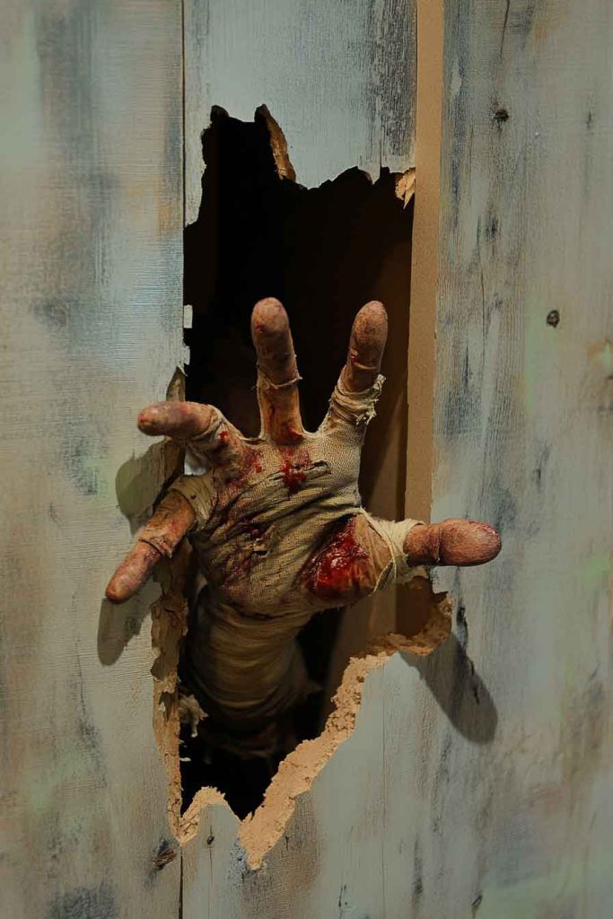 Zombie Hands Breaking Through