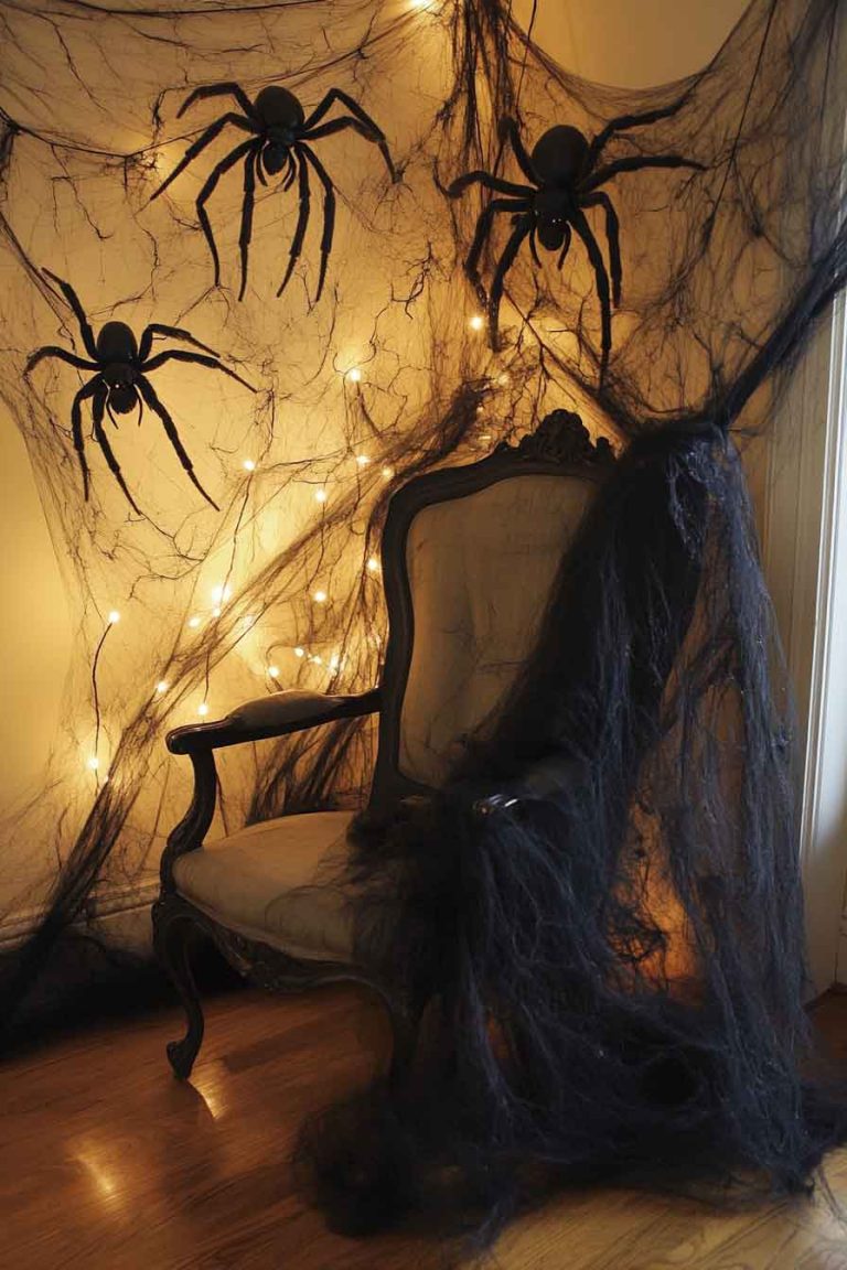 Creepy Crawly Spider Web Corner