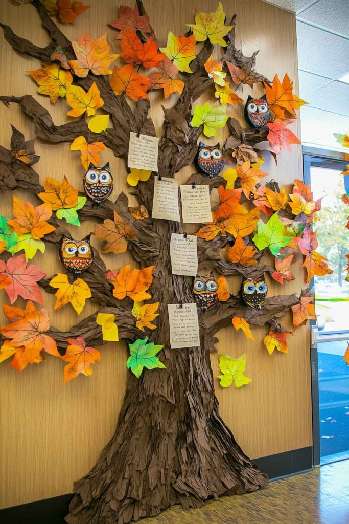 Owl Autumn Wisdom Tree with Learning Goals