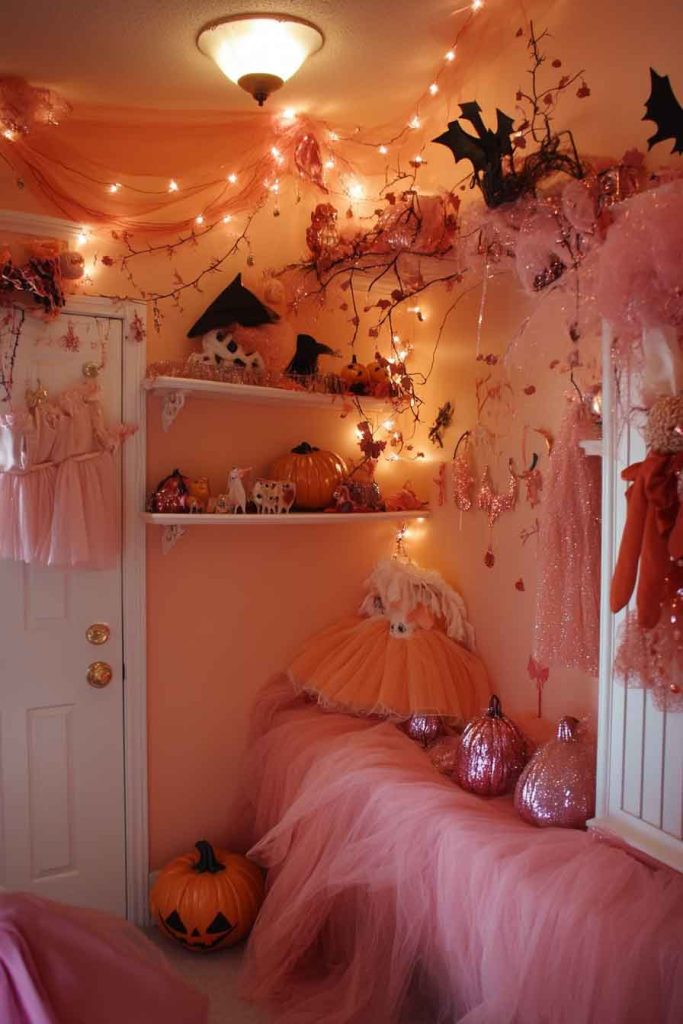 Elegant Fairytale Halloween Bedroom