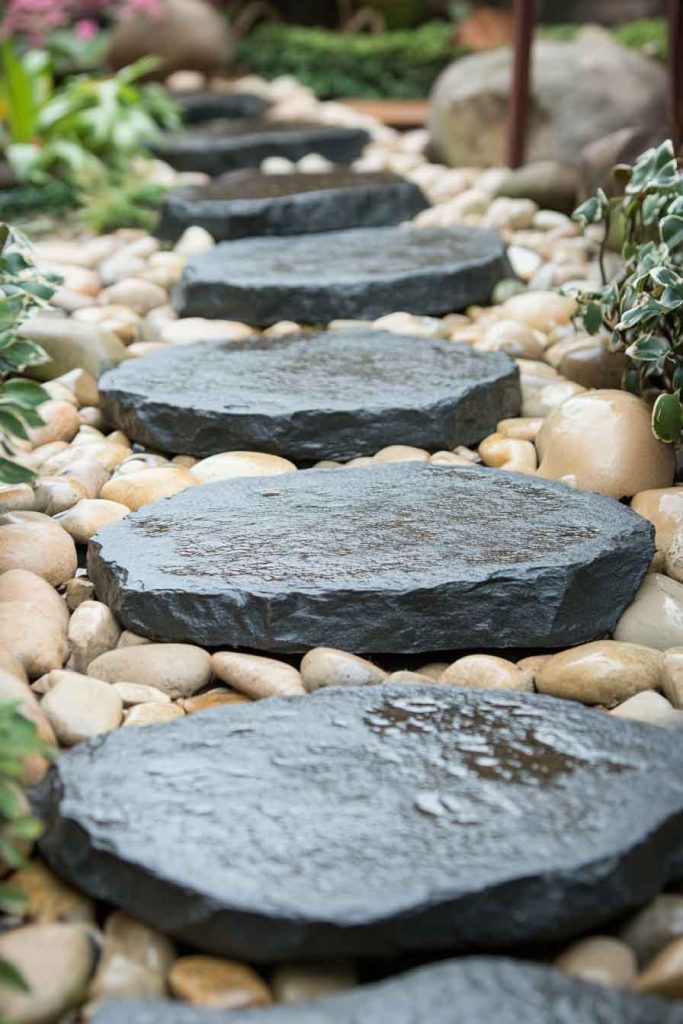 River Rock Stepping Stones