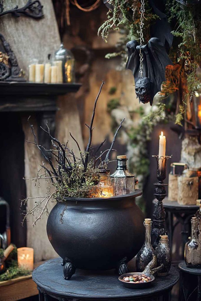 Cauldrons as Centerpieces