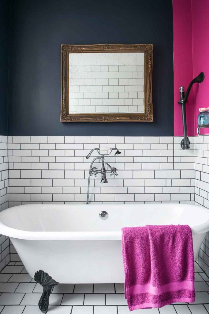 Metro Tiles with Colored Grout
