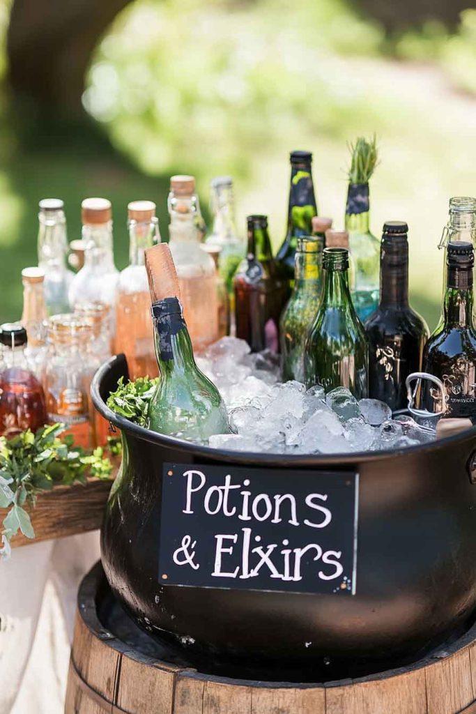Vintage-Style Beverage Station