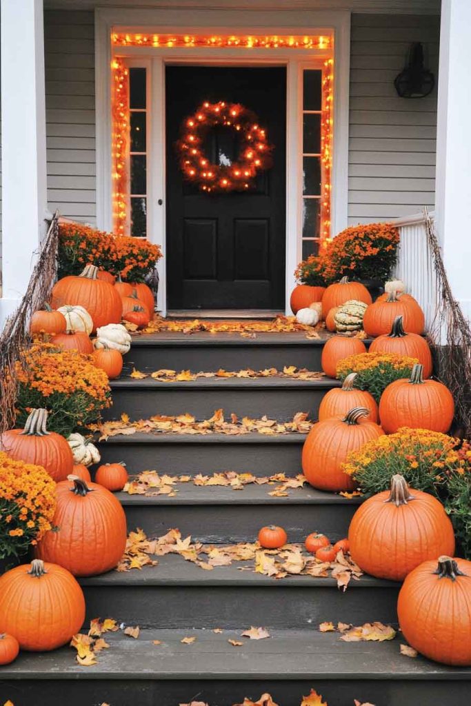 Monochromatic Orange Display