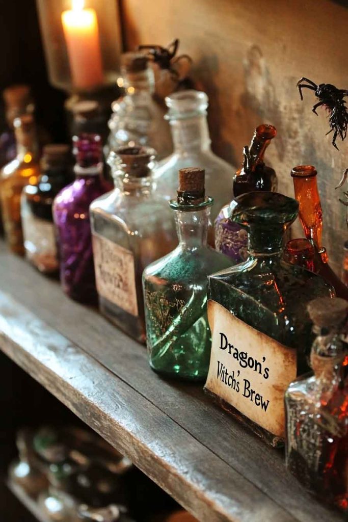 Potion Bottles and Apothecary Displays
