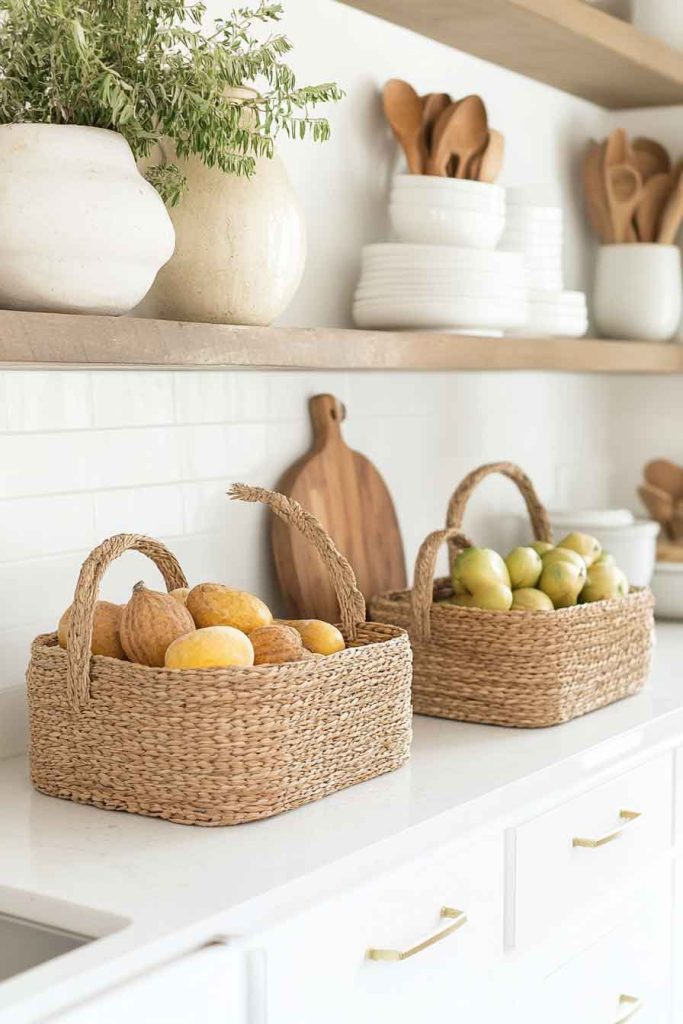 Use Woven Baskets