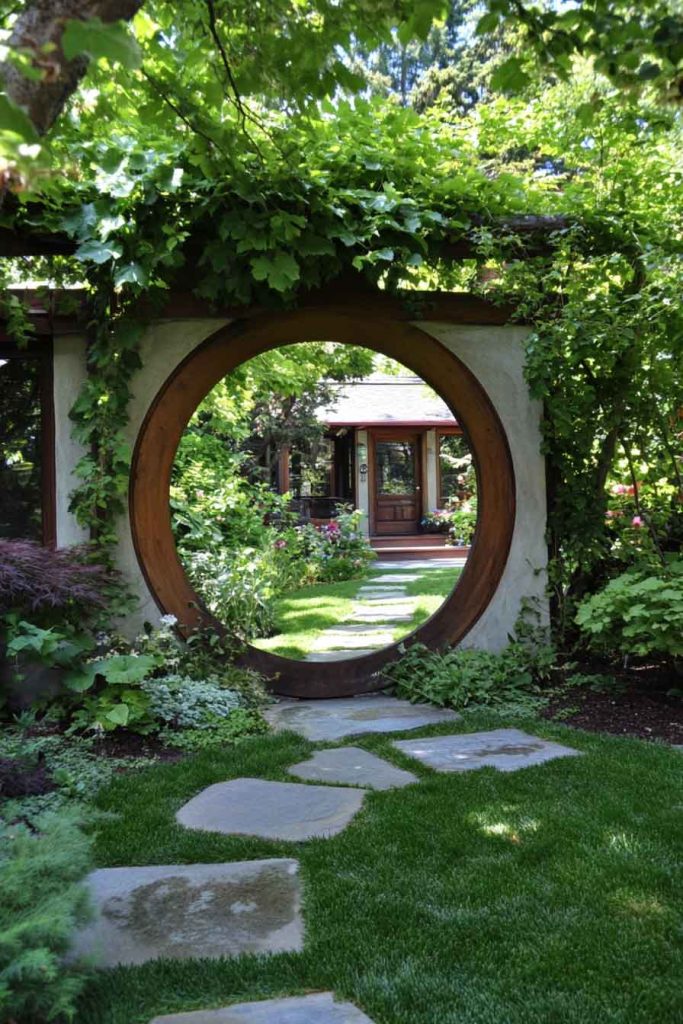 Cottage with Moon Gate Entry