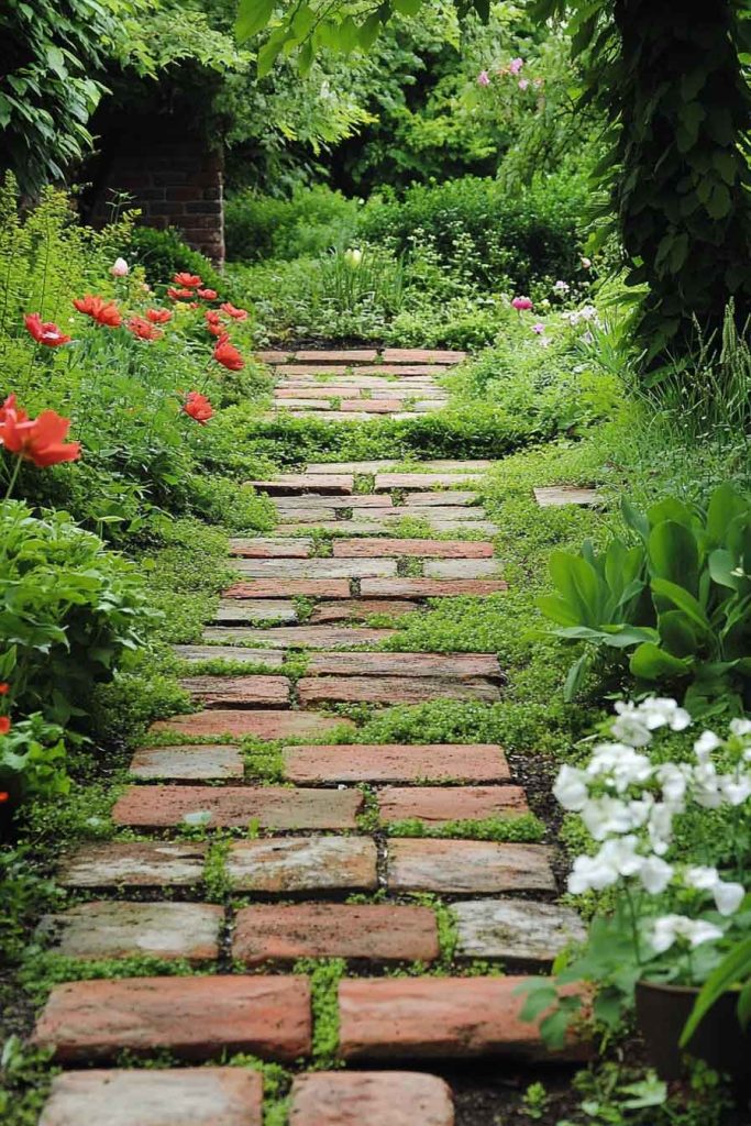 Brick Stepping Stones