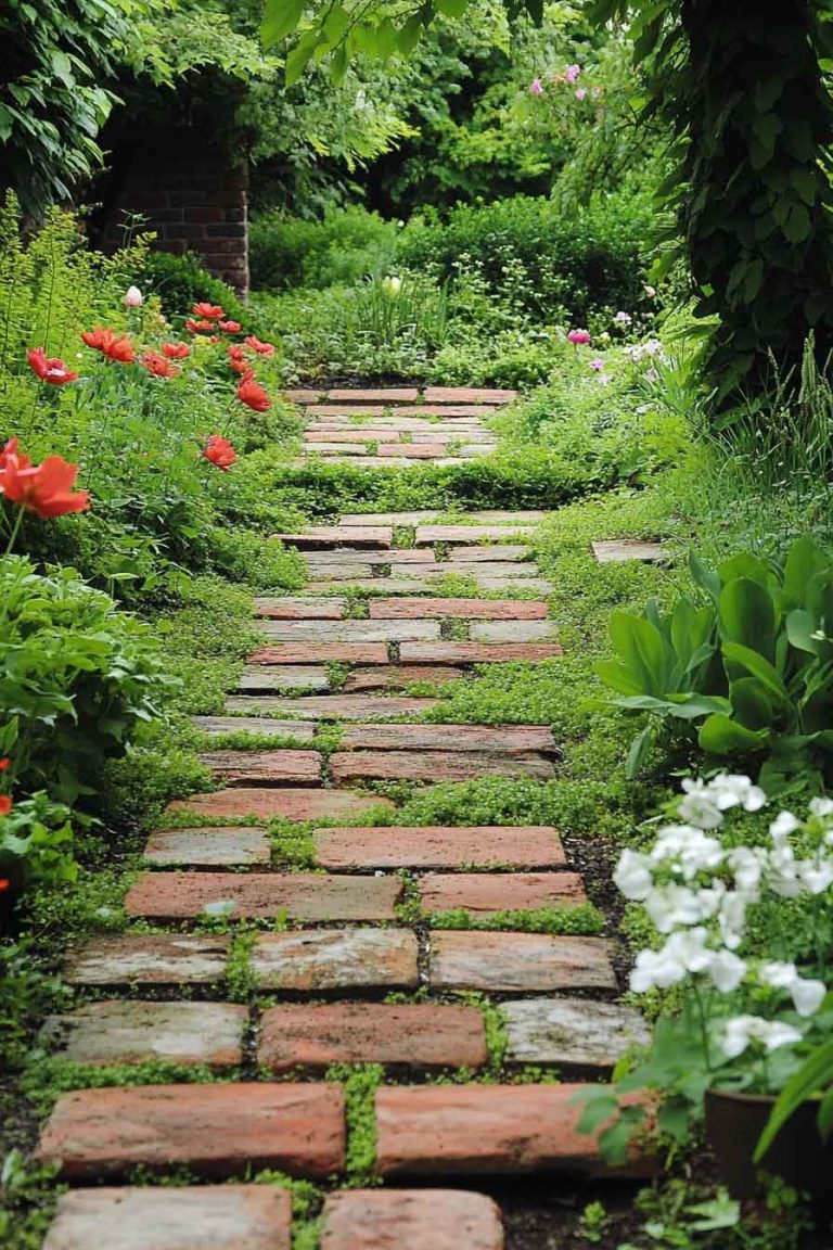 Brick Stepping Stones