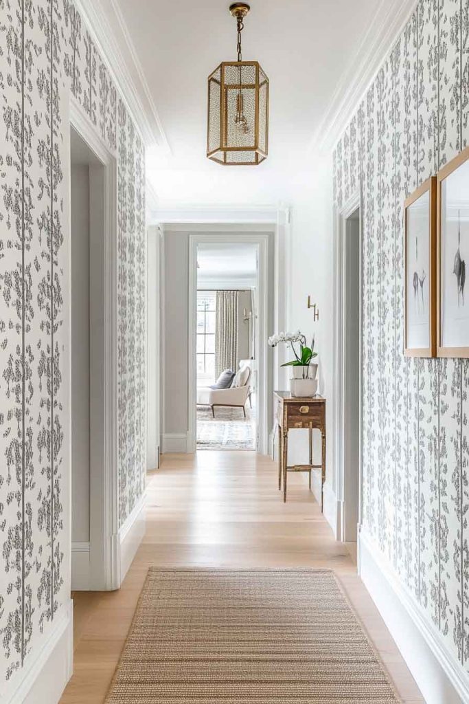 Use Wallpaper on One Wall for Impact